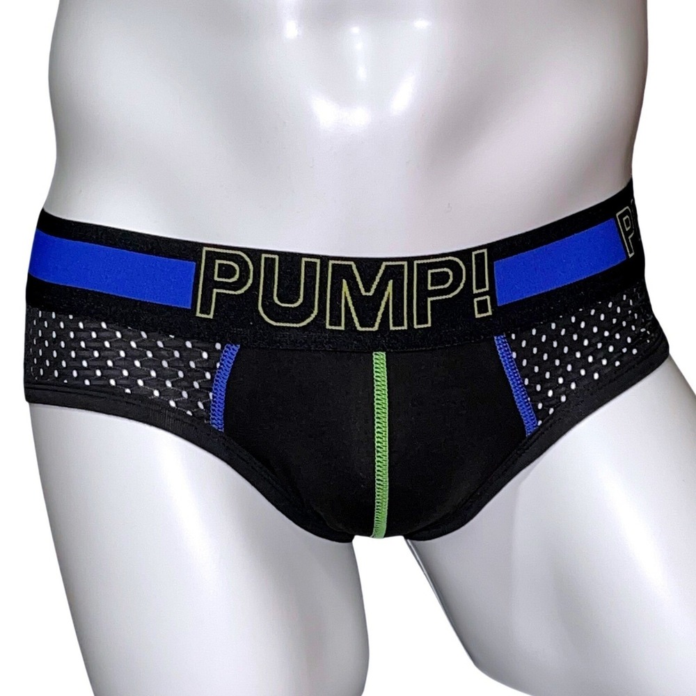 PUMP! Mesh Briefs Black Size M (28-30) H489 NWT
